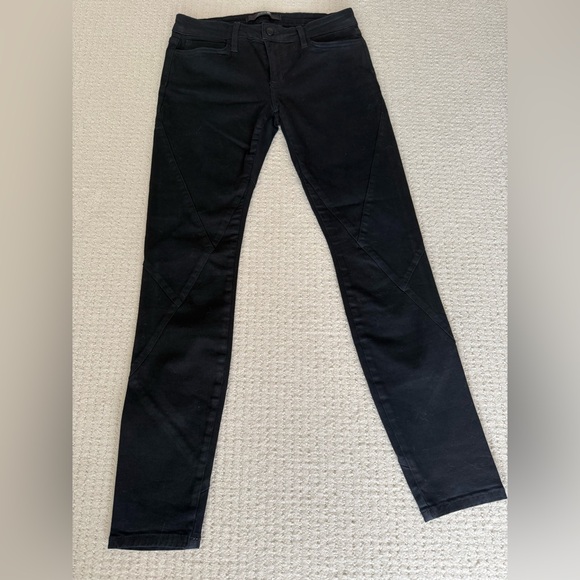 FINAL SALE Joe's Waxed Denim Jeans (Black Skinny), size 29 - Picture 2 of 8